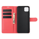 For OPPO Realme C11 Litchi Texture Horizontal Flip Protective Case with Holder & Card Slots & Wallet(Red)