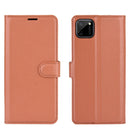 For OPPO Realme C11 Litchi Texture Horizontal Flip Protective Case with Holder & Card Slots & Wallet(Brown)