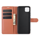 For OPPO Realme C11 Litchi Texture Horizontal Flip Protective Case with Holder & Card Slots & Wallet(Brown)