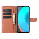 For OPPO Realme C11 Litchi Texture Horizontal Flip Protective Case with Holder & Card Slots & Wallet(Brown)