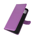 For OPPO Realme C11 Litchi Texture Horizontal Flip Protective Case with Holder & Card Slots & Wallet(Purple)