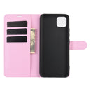 For OPPO Realme C11 Litchi Texture Horizontal Flip Protective Case with Holder & Card Slots & Wallet(Pink)