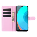 For OPPO Realme C11 Litchi Texture Horizontal Flip Protective Case with Holder & Card Slots & Wallet(Pink)