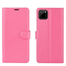 For OPPO Realme C11 Litchi Texture Horizontal Flip Protective Case with Holder & Card Slots & Wallet(Rose Red)
