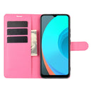 For OPPO Realme C11 Litchi Texture Horizontal Flip Protective Case with Holder & Card Slots & Wallet(Rose Red)