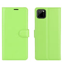 For OPPO Realme C11 Litchi Texture Horizontal Flip Protective Case with Holder & Card Slots & Wallet(Green)