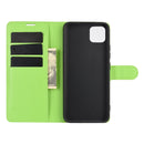 For OPPO Realme C11 Litchi Texture Horizontal Flip Protective Case with Holder & Card Slots & Wallet(Green)