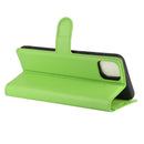For OPPO Realme C11 Litchi Texture Horizontal Flip Protective Case with Holder & Card Slots & Wallet(Green)