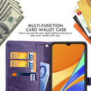 For Xiaomi Redmi 9A Halfway Mandala Embossing Pattern Horizontal Flip Leather Case with Holder & Card Slots & Wallet & Lanyard(Rose Gold)
