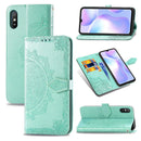 For Xiaomi Redmi 9A Halfway Mandala Embossing Pattern Horizontal Flip Leather Case with Holder & Card Slots & Wallet & Lanyard(Green)