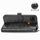 For Xiaomi Redmi 9C Halfway Mandala Embossing Pattern Horizontal Flip Leather Case with Holder & Card Slots & Wallet & Lanyard(Black)