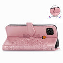 For Xiaomi Redmi 9C Halfway Mandala Embossing Pattern Horizontal Flip Leather Case with Holder & Card Slots & Wallet & Lanyard(Rose Gold)