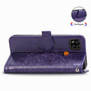 For Xiaomi Redmi 9C Halfway Mandala Embossing Pattern Horizontal Flip Leather Case with Holder & Card Slots & Wallet & Lanyard(Purple)