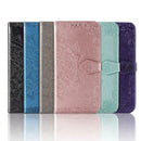 For Xiaomi Redmi 9C Halfway Mandala Embossing Pattern Horizontal Flip Leather Case with Holder & Card Slots & Wallet & Lanyard(Grey)