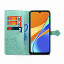 For Xiaomi Redmi 9C Halfway Mandala Embossing Pattern Horizontal Flip Leather Case with Holder & Card Slots & Wallet & Lanyard(Green)