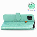 For Xiaomi Redmi 9C Halfway Mandala Embossing Pattern Horizontal Flip Leather Case with Holder & Card Slots & Wallet & Lanyard(Green)