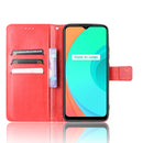 For OPPO Realme C11 Retro Crazy Horse Texture Horizontal Flip Leather Case with Holder & Card Slots & Photo Frame(Red)
