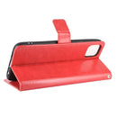 For OPPO Realme C11 Retro Crazy Horse Texture Horizontal Flip Leather Case with Holder & Card Slots & Photo Frame(Red)