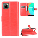 For OPPO Realme C11 Retro Crazy Horse Texture Horizontal Flip Leather Case with Holder & Card Slots & Photo Frame(Red)