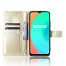 For OPPO Realme C11 Retro Crazy Horse Texture Horizontal Flip Leather Case with Holder & Card Slots & Photo Frame(Gold)