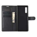 For LG Velvet Litchi Texture Horizontal Flip Protective Case with Holder & Card Slots & Wallet(Black)