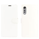 For LG Velvet Litchi Texture Horizontal Flip Protective Case with Holder & Card Slots & Wallet(White)