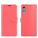 For LG Velvet Litchi Texture Horizontal Flip Protective Case with Holder & Card Slots & Wallet(Red)