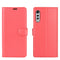 For LG Velvet Litchi Texture Horizontal Flip Protective Case with Holder & Card Slots & Wallet(Red)