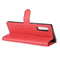 For LG Velvet Litchi Texture Horizontal Flip Protective Case with Holder & Card Slots & Wallet(Red)