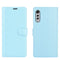 For LG Velvet Litchi Texture Horizontal Flip Protective Case with Holder & Card Slots & Wallet(Blue)