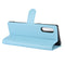 For LG Velvet Litchi Texture Horizontal Flip Protective Case with Holder & Card Slots & Wallet(Blue)