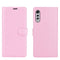 For LG Velvet Litchi Texture Horizontal Flip Protective Case with Holder & Card Slots & Wallet(Pink)