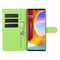 For LG Velvet Litchi Texture Horizontal Flip Protective Case with Holder & Card Slots & Wallet(Green)