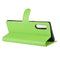 For LG Velvet Litchi Texture Horizontal Flip Protective Case with Holder & Card Slots & Wallet(Green)