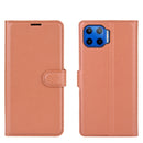 For Motorola Moto G 5G Plus Litchi Texture Horizontal Flip Protective Case with Holder & Card Slots & Wallet(Brown)