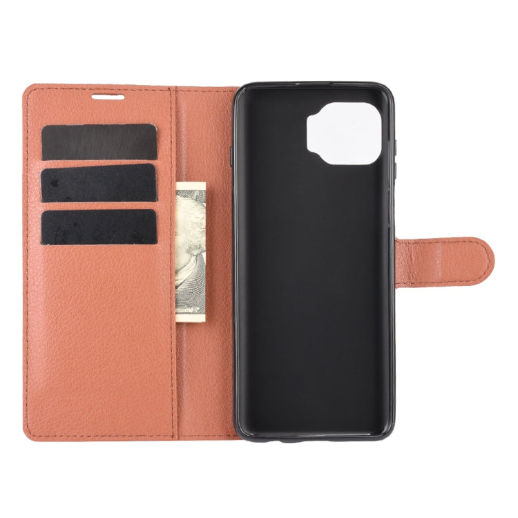 For Motorola Moto G 5G Plus Litchi Texture Horizontal Flip Protective Case with Holder & Card Slots & Wallet(Brown)
