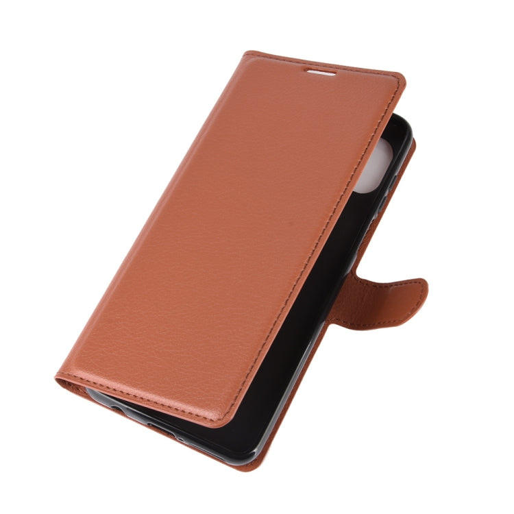 For Motorola Moto G 5G Plus Litchi Texture Horizontal Flip Protective Case with Holder & Card Slots & Wallet(Brown)
