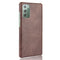 For Samsung Galaxy Note20 Shockproof Litchi Texture PC + PU Case(Brown)