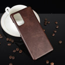 For Samsung Galaxy Note20 Shockproof Litchi Texture PC + PU Case(Brown)