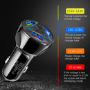YSY-395KC QC3.0 3 USB 35W High Power Vehicle Charger / Mobile Phone Tablet Universal Vehicle Charger(Black)