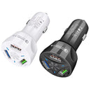 YSY-395KC QC3.0 3 USB 35W High Power Vehicle Charger / Mobile Phone Tablet Universal Vehicle Charger(Black)