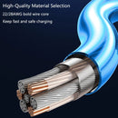 USB to Micro USB Magnetic Suction Colorful Streamer Mobile Phone Charging Cable, Length: 2m(Blue Light)