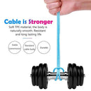 USB to Micro USB Magnetic Suction Colorful Streamer Mobile Phone Charging Cable, Length: 2m(Blue Light)