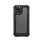 For iPhone 12 / 12 Pro Transparent Carbon Fiber Texture Rugged Full Body TPU+PC Scratch-Resistant Shockproof Case(Black)
