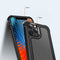 For iPhone 12 / 12 Pro Transparent Carbon Fiber Texture Rugged Full Body TPU+PC Scratch-Resistant Shockproof Case(Black)