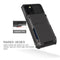 For iPhone 12 mini Scratch-Resistant Shockproof Heavy Duty Rugged Armor Protective Case with Card Slot(Dark Grey)