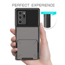 For Samsung Galaxy Note20 Scratch-Resistant Shockproof Heavy Duty Rugged Armor Protective Case with Card Slot(Dark Grey)