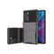 For Samsung Galaxy Note20 Scratch-Resistant Shockproof Heavy Duty Rugged Armor Protective Case with Card Slot(Purple)