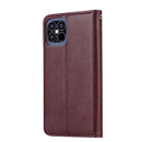 For iPhone 12 Pro Max Knead Skin Texture Horizontal Flip Leather Case with Photo Frame & Holder & Card Slots & Wallet(Wine Red)