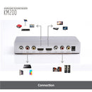 KM200 Portable Digital Stereo Audio Echo System Machine HDMI Karaoke Mixer Amplifier 4K/2K TV PC Home Theater